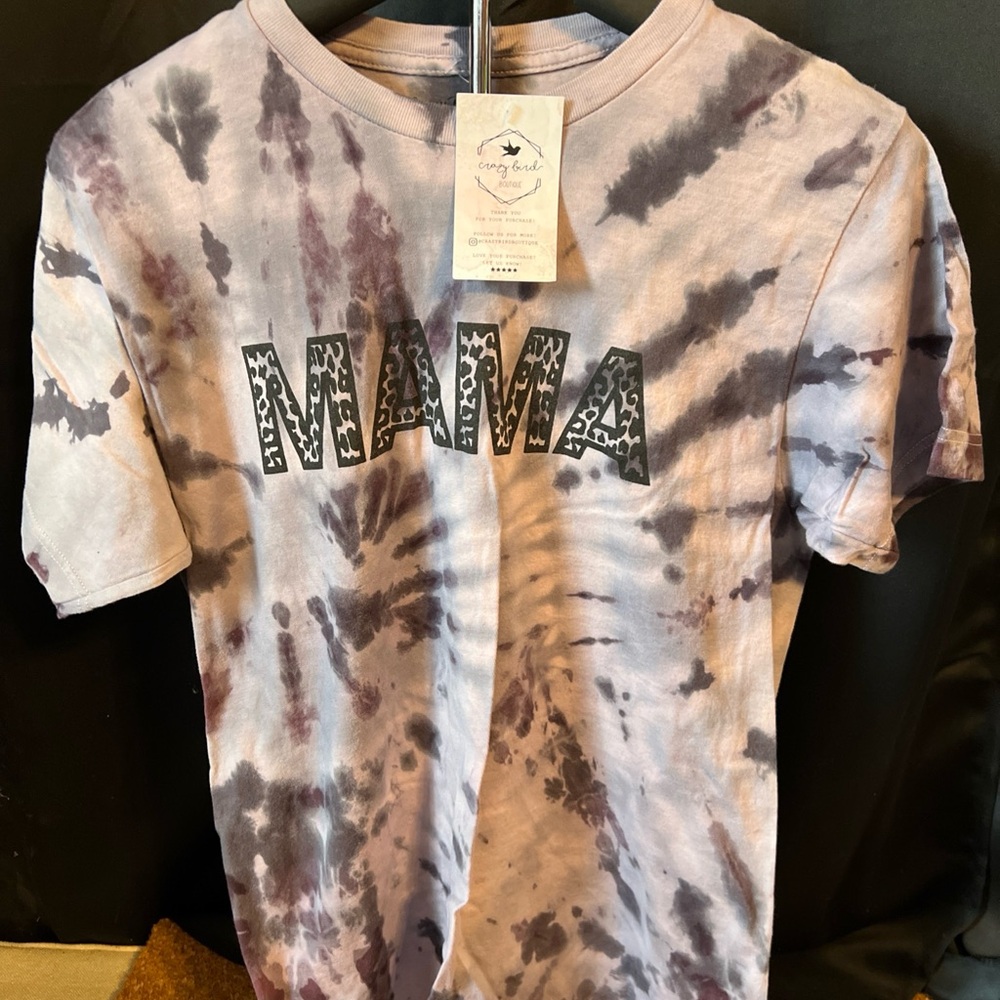 Purple Tie-Dye 'Mama' Tee